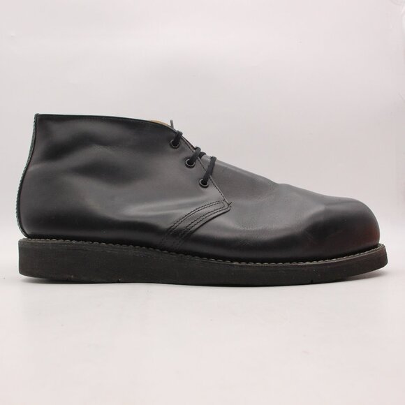 Red Wing Postman Chukka 2597 Men's Size 12 EE Black Leather Steel Toe Boots USA
